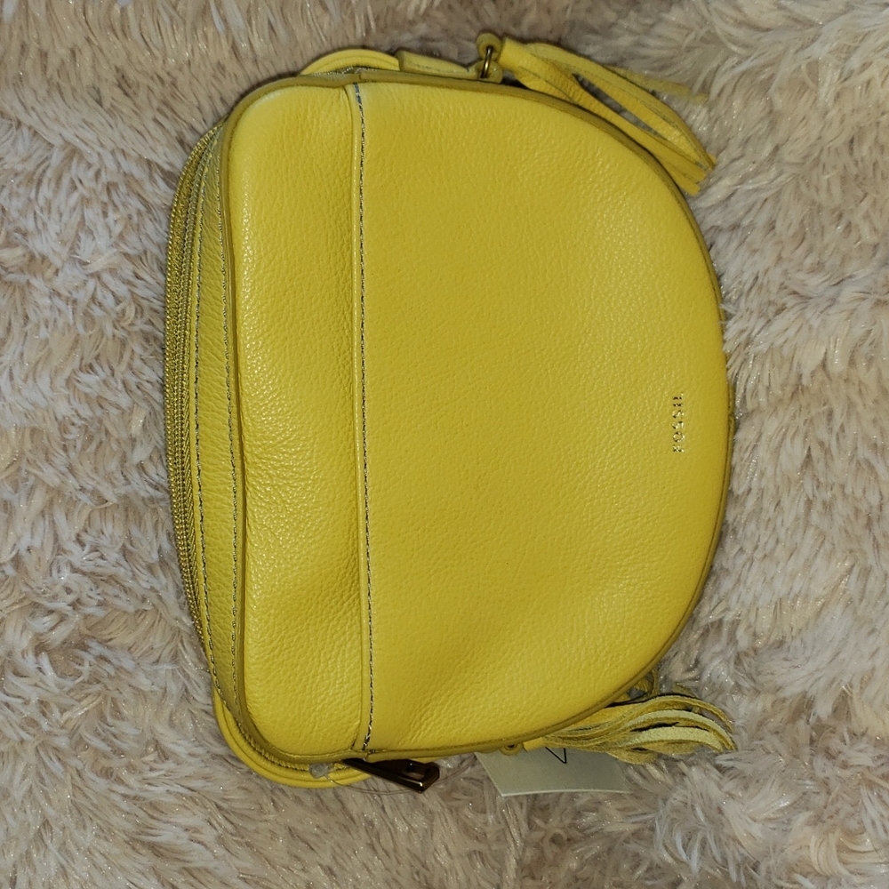 Fossil Lola Mini Bag Mimosa Yellow Leather